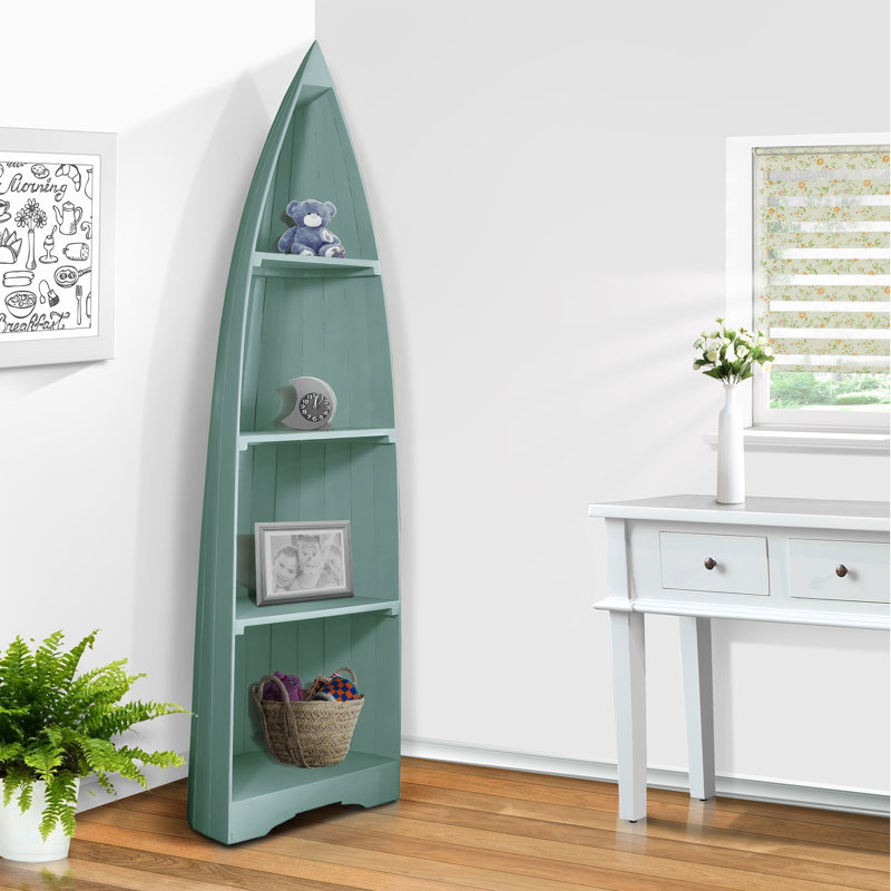 Longshore Tides Chichaoua 74" H Solid Wood Boat Bookcase & Reviews Wayfair